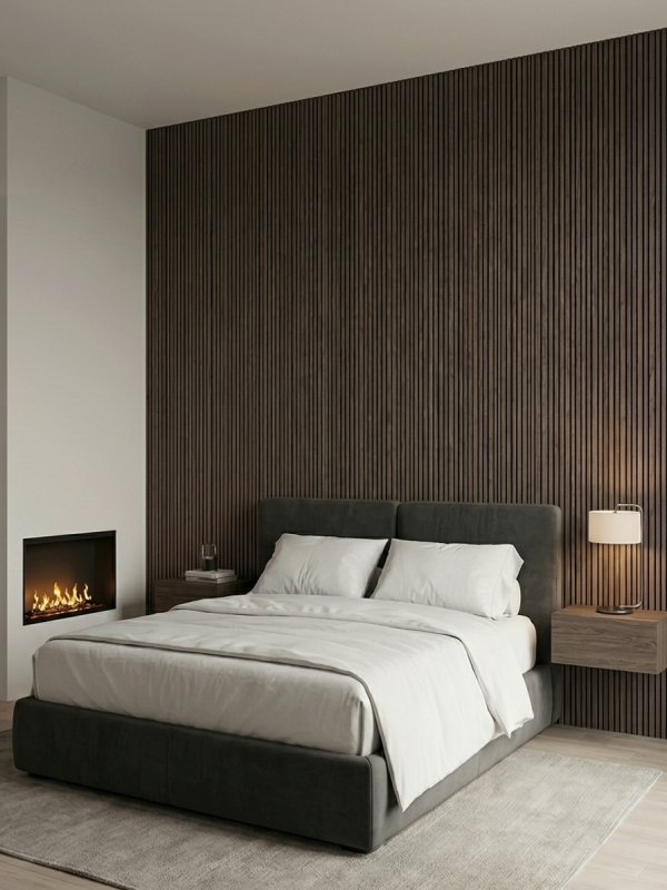 Panneau bois acoustique new design couleur Chêne fonce 240 cm x 60 cm – Bild 3