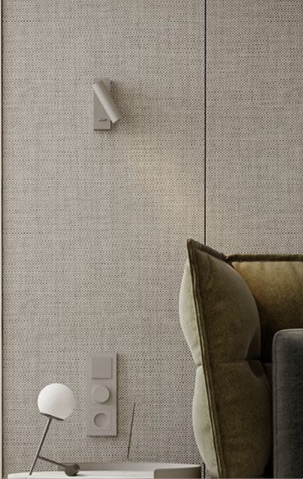 Panneau mural effet tissu beige 240 cm x 120 cm – Image 2